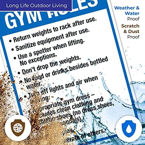 Gym Rules Return Weights to Rack After Use Sanitize Equipment After Use - Image 3