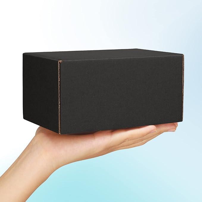 Shipping Boxes 6x4x3 inches Black Small Mailing Boxes 25 Pack Cardboard - Image 6