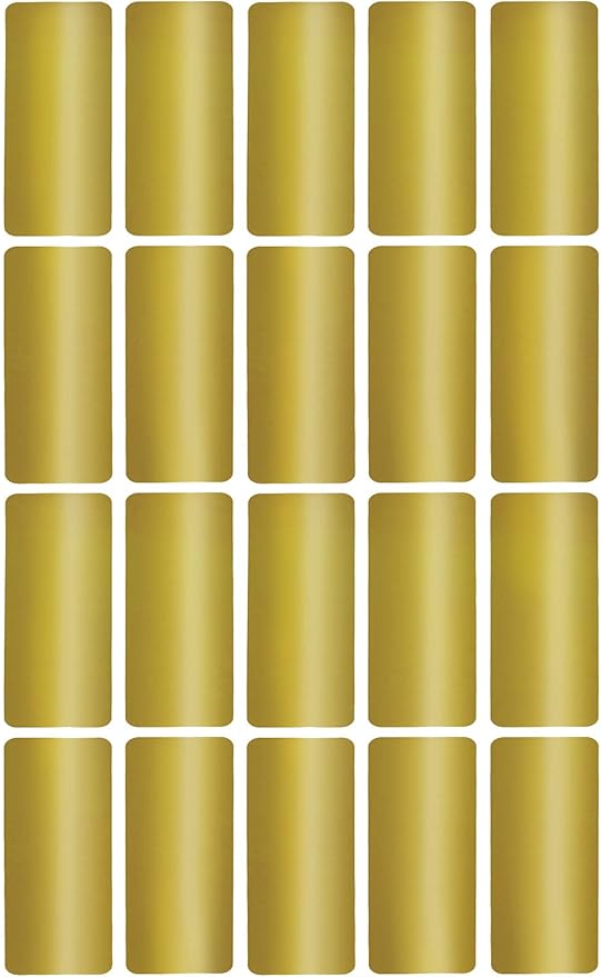 Metallic Gold Small Sticker Sheets by RoyalGreen