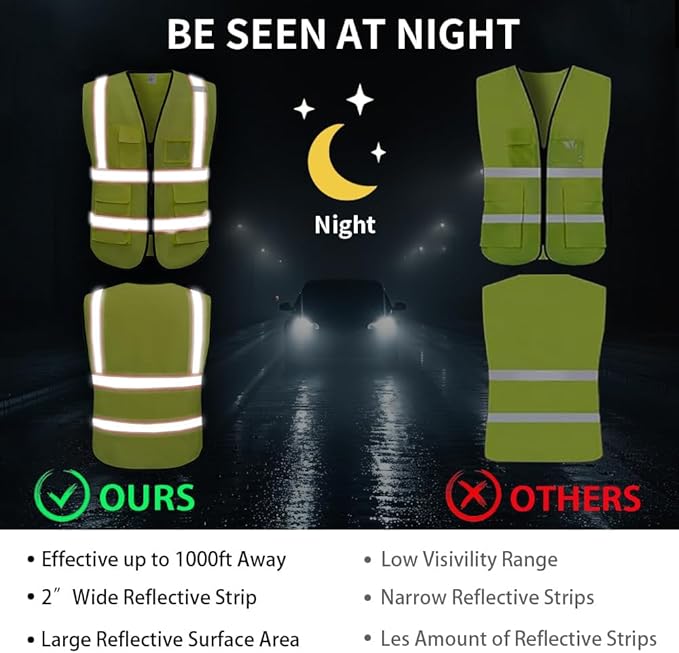 High Reflective Safety Vest for Men Women Breathable - Image 5