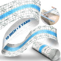 BFONS Tattoo Aftercare Waterproof Bandages 10 in x 5.5 yd Tattoo Cover Up Tape, Tattoo Supplies Second Skin Bandage Flat Roll Transparent Film Wound Healing Protective Clear Sterile and Safe Bandages by BFONS