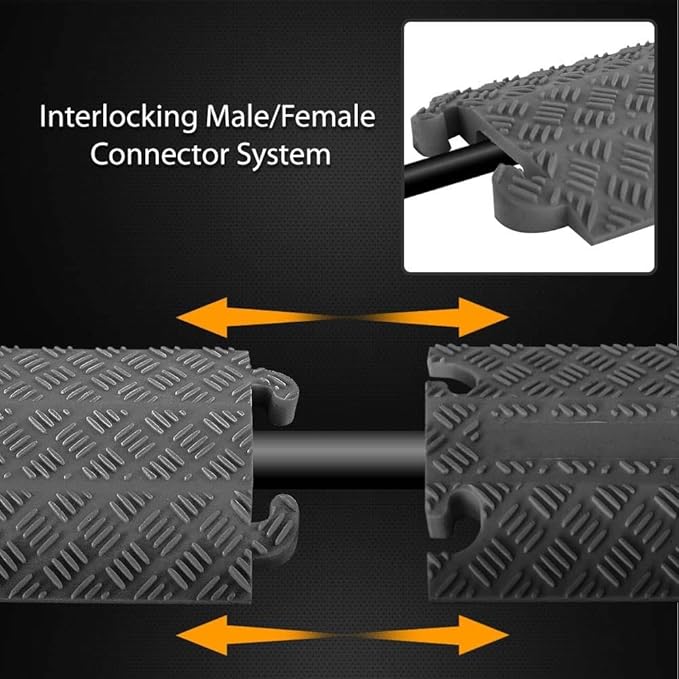 Pyle 80-Inch Rubber Cable Protector Ramp - Image 5