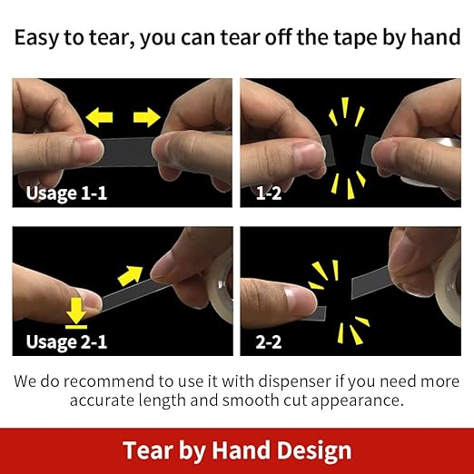 12 Rolls Transparent Tape Refills - Image 2