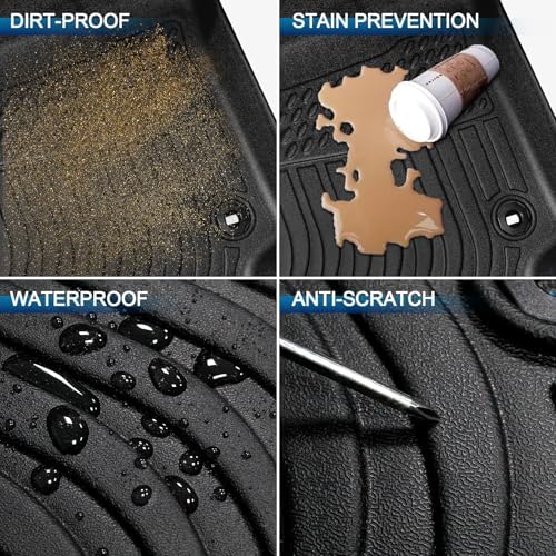 Peleus Floor Mats & Trunk Mat for 2024 2025 2026 Lincoln Nautilus All Weather TPE Protection Floor Liners Full Set with Cargo Liner for Lincoln Nautilus Accessories - Image 4
