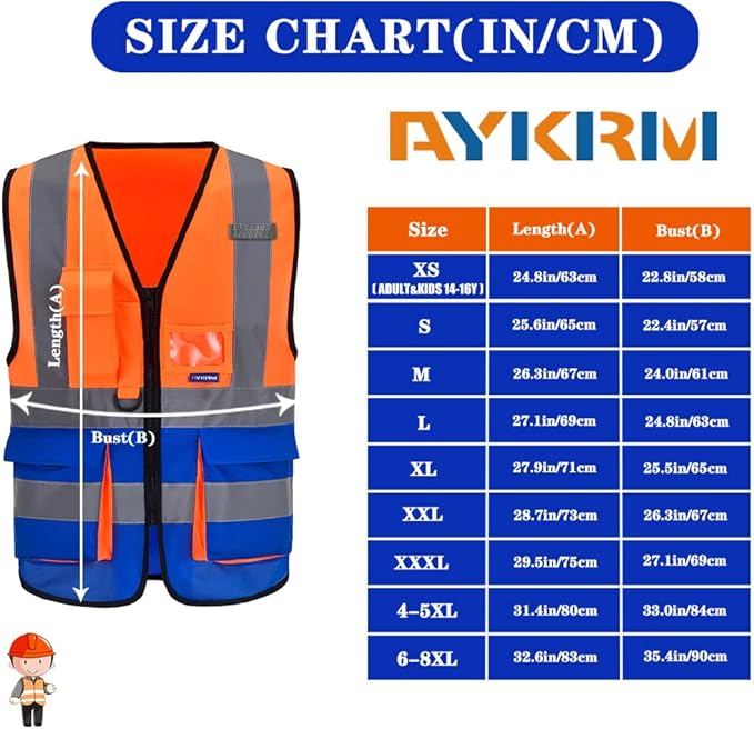 A-SAFETY High Visibility Reflective Safety Vest Customize Logo - Image 2