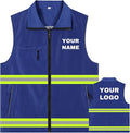 YOWESHOP Lightweight Zip-Up Safety Vest by YOWESHOP