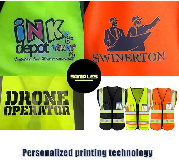 YOWESHOP High Reflective Visibility Safety Vest Custom Your Logo Safety Workwear - Image 3
