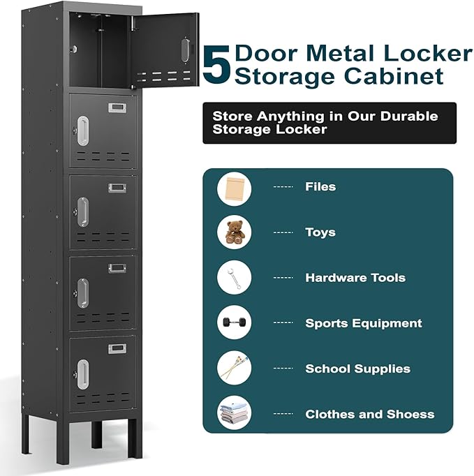 Metal Lockers - 66" Height Steel Lockers - Image 5
