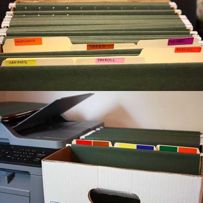 Royal Green Rectangle Color-Coding Labels 1.57 inch x 0.75 inch Orange - Image 7