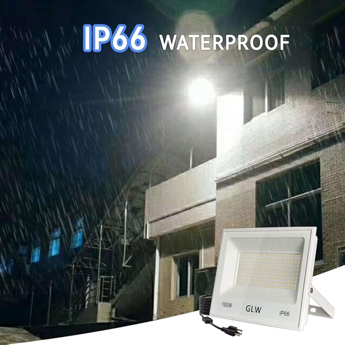 150W LED Flood Lights Outdoor 2 Pack, 13000LM Super Bright Security Light - Image 3