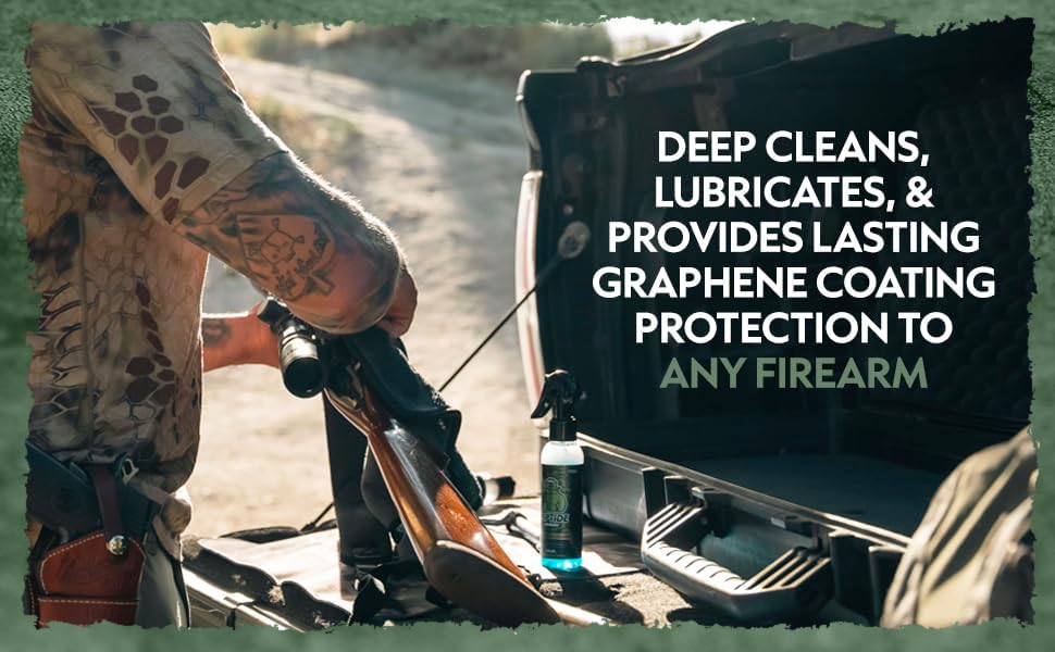 Riptide Armory Advanced Gun Cleaner & CLP+ Graphene 2 Step Kit - Clean, Lube, Protect Long-Lasting Formula - Nano Coat Technology - Veteran Founded & Formulated by Former US Navy Seal - Image 3