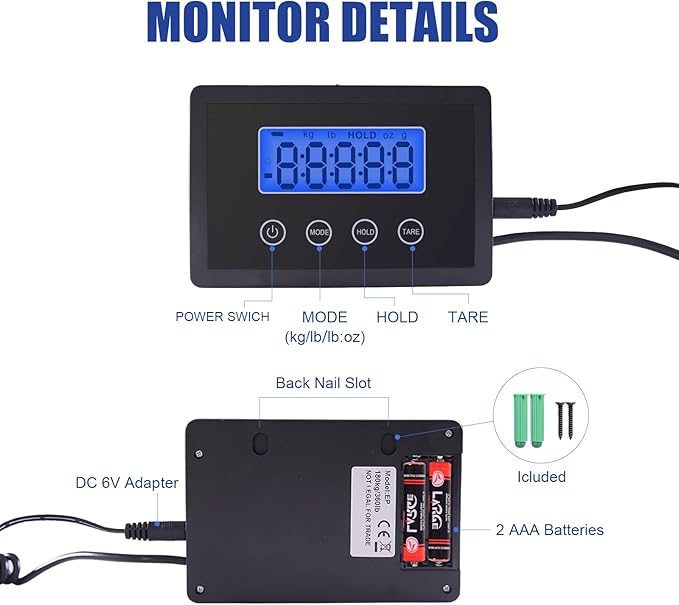 Fuzion Shipping Scale for Packages Small Business - 440lb x 0.1lb Digital - Image 3