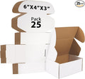 6x4x3 inches Shipping Boxes Set of 25, Small Corrugated Cardboard Box, by Unknown