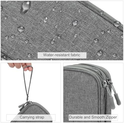 FYY Electronic Organizer, Travel Tech Pouch Bag, Cable Organizer Dark Grey - Image 4