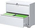 File Cabinets 2 Drawer, Metal Office Storage Filing Cabinet by FLIXELIO