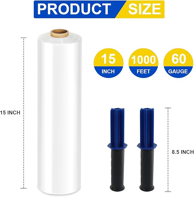 Stretch Film, RAZCC Stretch Wrap Industrial Strength, Shrink Wrap - Image 2