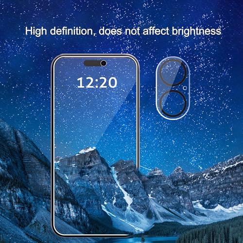 Ailun Privacy Screen Protector+Camera Lens Protector for iPhone 16, 3+3Pack - Image 3