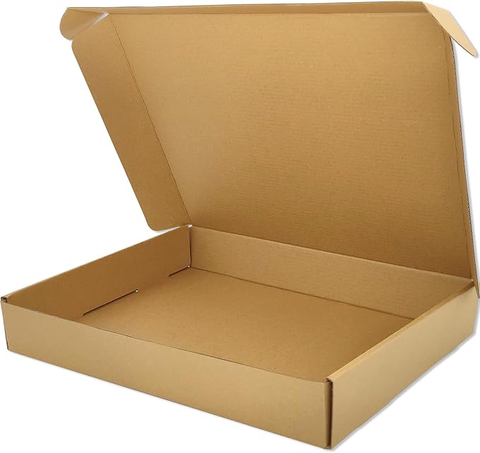 Brown Shipping Boxes for Small Business Pack of 25-13x10x2 inches Cardboard - Image 3