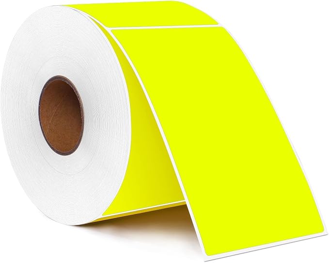 PARLAIM 3" x 5" Rectangle Adhesive Color Code Stickers, 500 per Dispenser Box by PARLAIM