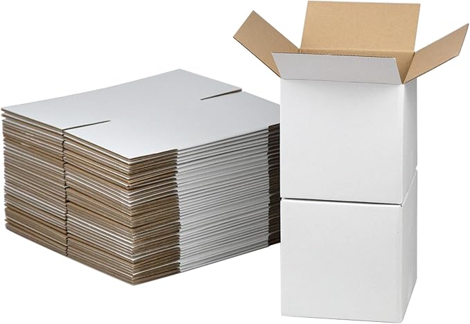 6x6x6 Inches Shipping Boxes Set of 40 by HESESOH
