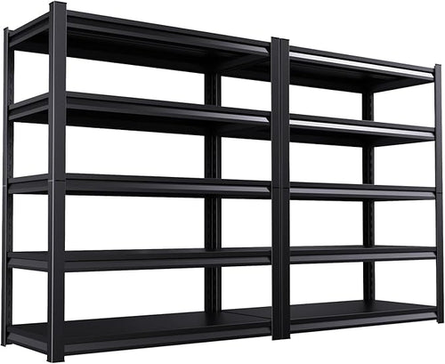2 Pack Garage Shelving Heavy Duty Storage Shelves 3000LBS Adjustable Garage by AOJUFEO