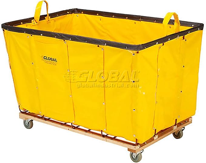 GLOBAL INDUSTRIAL Vinyl Basket Bulk Truck, 20 Bushel - Image 3