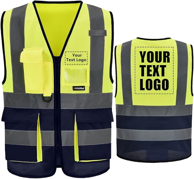 A-SAFETY High Visibility Reflective Safety Vest Customize Logo by A-SAFETY