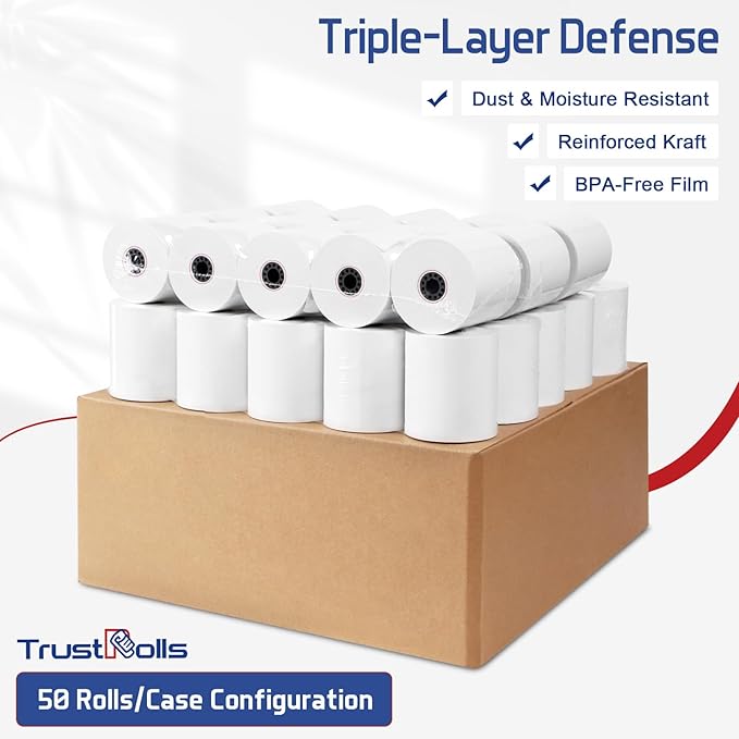 Premium 2 1/4 x 50 Thermal Paper Rolls - Image 8