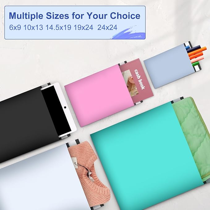 120PC Poly Mailers 6x9 Inch Light Blue Mailing Envelopes Bags Shipping Bags - Image 7