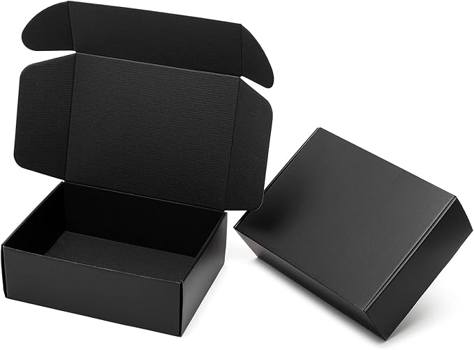 Mcfleet 12x9x4" Black Shipping Boxes by Mcfleet