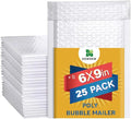 Water Resistant Bubble Envelope Mailers 6 inch x 9 inch #0 White Poly Padded by Unknown