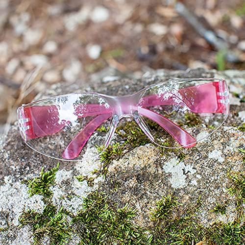BISON LIFE Clear/Pink Safety Glasses for Men & Women ANSI Z87.1, 12 Pack - Image 5