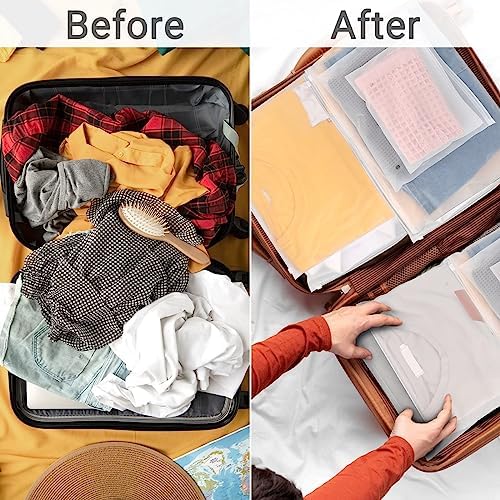 Frosted Zipper Bags for Clothes 25pcs, Plastic Shirt Bags for Packaging T-Shirt, Swimsuit, Bikini, Bathing Suit, 3 Mil, 9.8x7.8" with Vent Holes and Reinforced Sides - Image 2