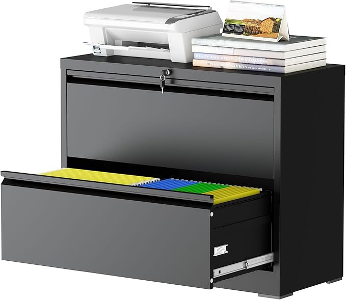 2 Drawer Lateral File Cabinet by Unknown