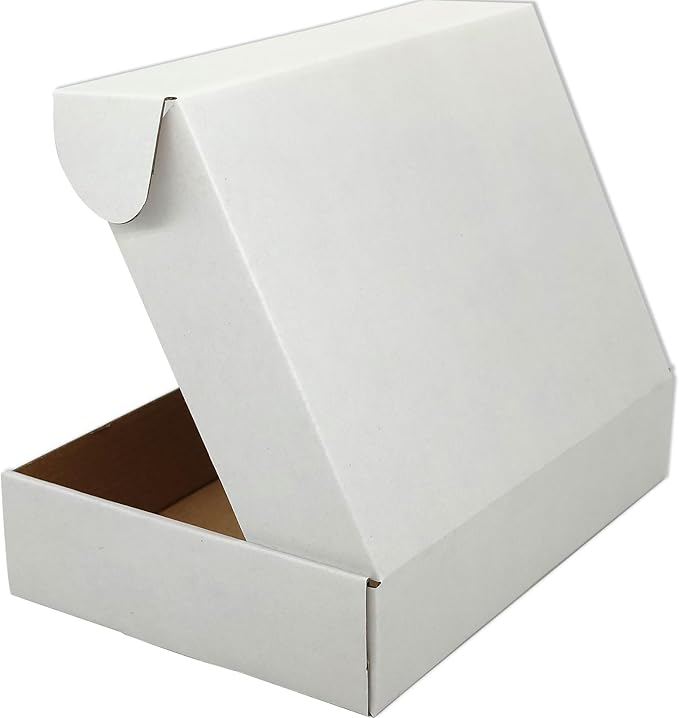 Small White Shipping Boxes for Small Business Pack of 25-9x6x2 inches Cardboard - Image 4