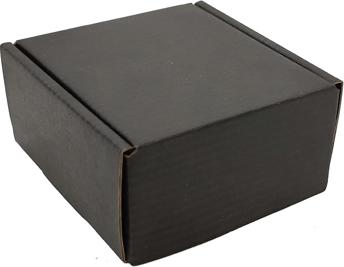 Small Black Shipping Boxes for Small Business Pack of 25-4x4x2 inches Cardboard - Image 5