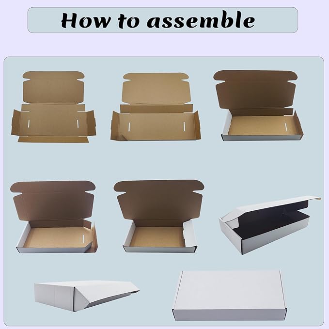 12x6x4 inches Shipping Boxes Set of 20, Holidays Gift and Small Business Giving - Image 6