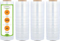 PSBM Stretch Wrap, 4 Pack, 17 Inch x 1476 Feet, 83 Gauge, Cast Hand Stretch by PackagingSuppliesbymail