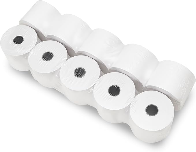 Paper Rolls One-Ply Adding Machine/Calculator 2-1/4" x 150 ft White 100/Ctn - Image 4
