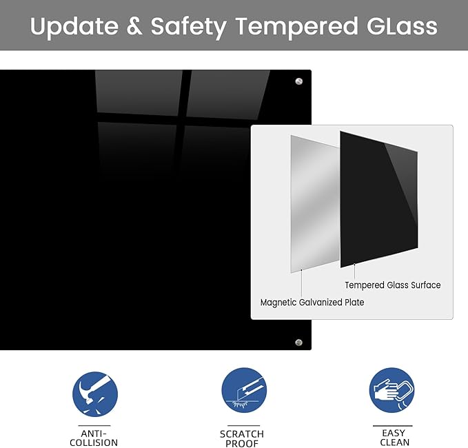 Glass Magnetic Black Board - Image 4