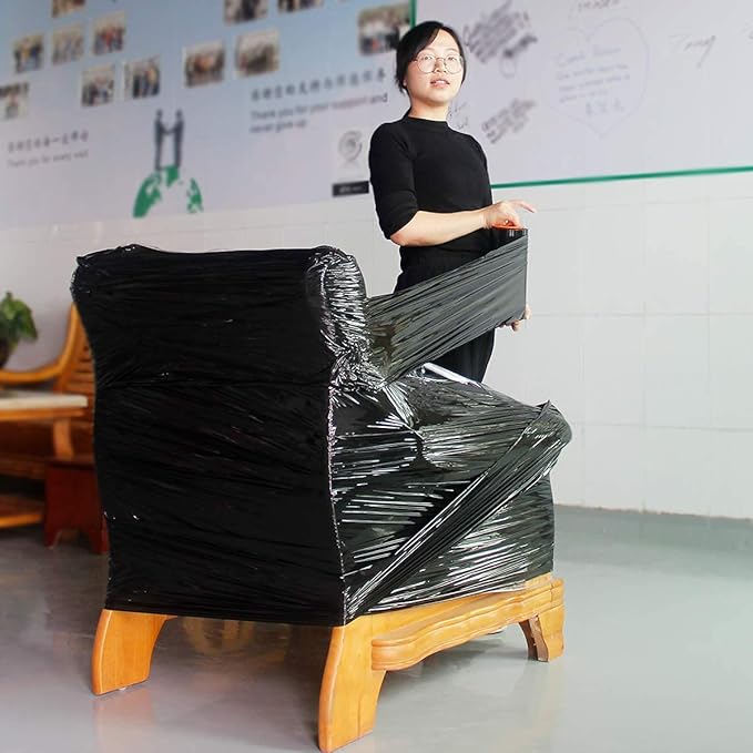 Stretch Wrap/Film Black Industrial Strength Extra Thick 9” x 1000ft 80 Gauge - Image 6