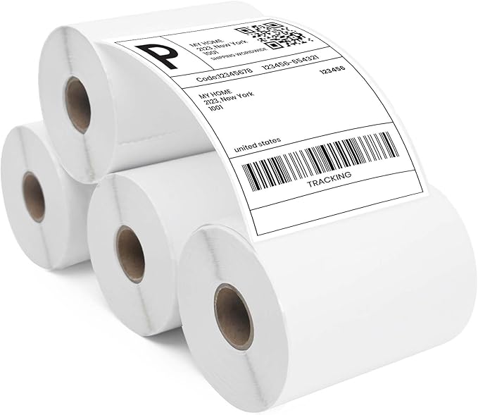 ADHES 4x6 Thermal Shipping Labels 4 Pack – 220 Labels Per Roll, 880 Total by ADHESTAPEPERSUITOFPERFECTION
