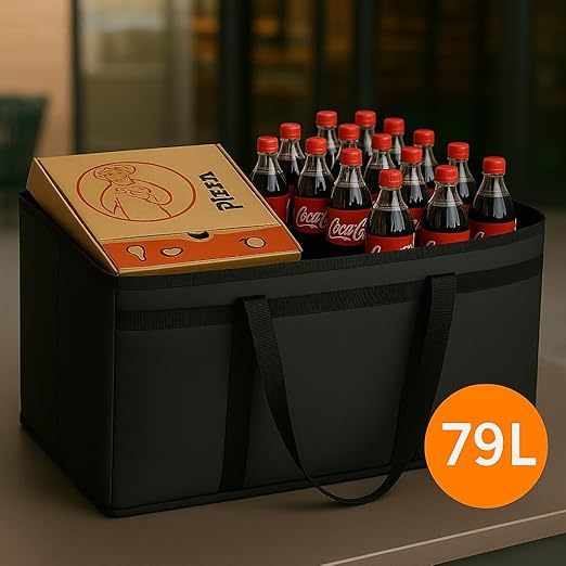 Extra Large 2 Pack Insulated Food Delivery Bag Cooler Bags Keep Food Warm - Image 2