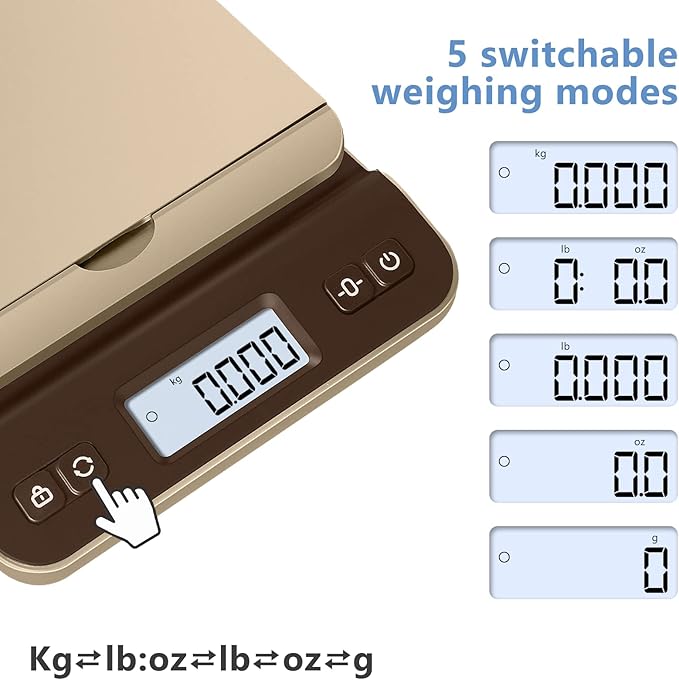 QP Digital Shipping Postal Scale, 86lb/0.1oz Accuracy Postage Scale - Image 5