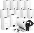 12 Rolls 2160 Labels for Brother DK 1247, 4.07"x6.4" Compatible Die-Cut Wide by Tacnology
