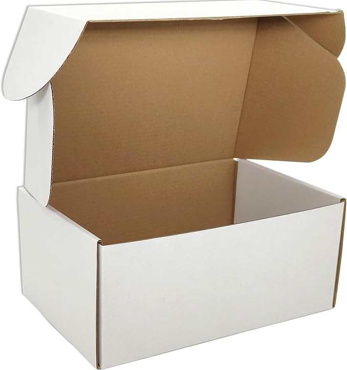 Small White Shipping Boxes for Small Business Pack of 25-9x6x4 inches Cardboard - Image 3