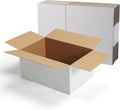 CRUGLA 12x8x6 White Shipping Boxes Set of 15 by CRUGLA