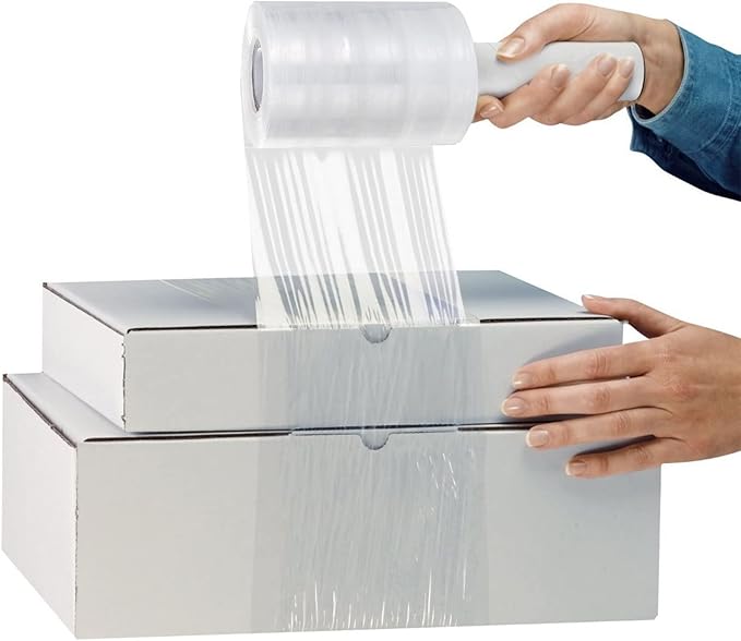 6 Pack Stretch Wrap Film with Handle, 80 Gauge Thick Industrial Strength Hand - Image 8