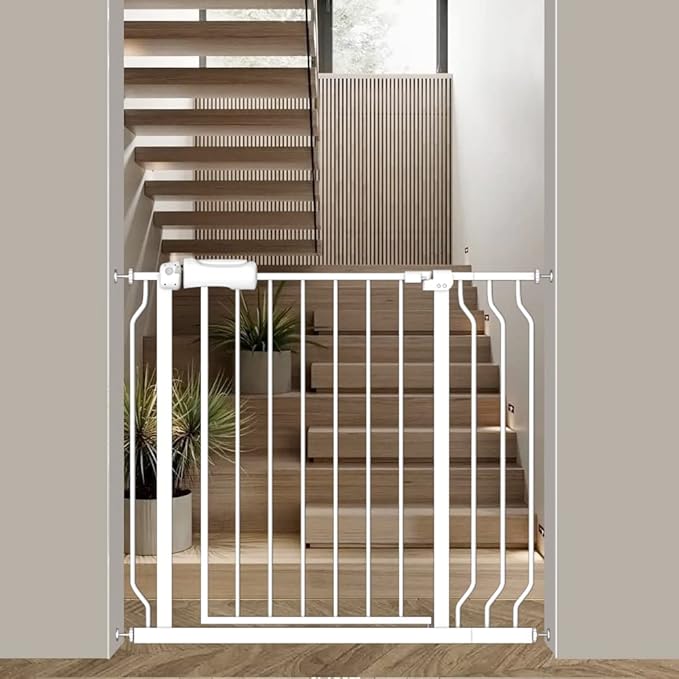 Extra Wide Baby Gate 34-38.5 Inch Wide by FlowerFrail