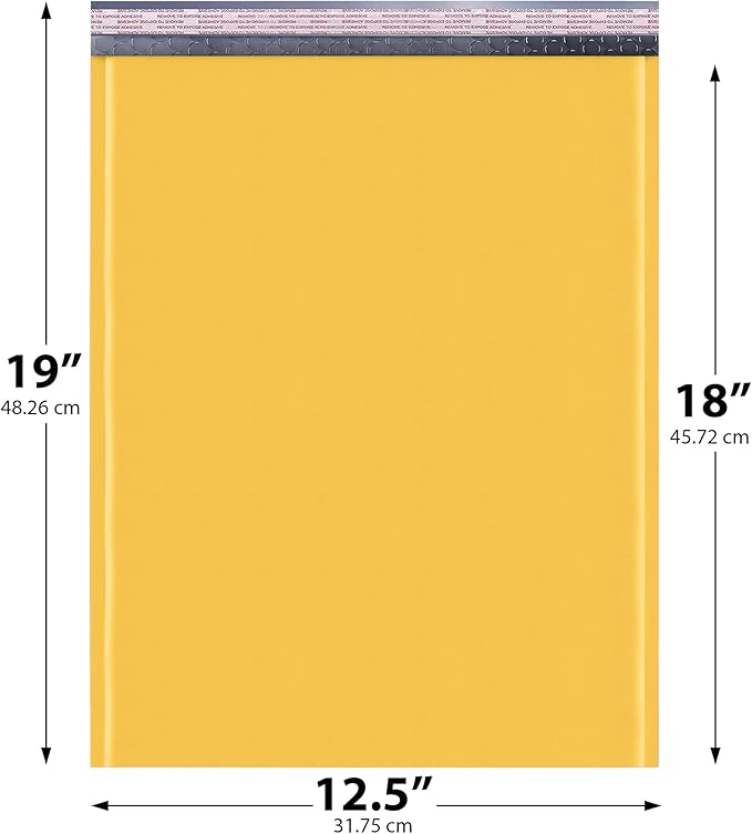 Kraft 12.5x19.5 Large Bubble Mailers #6 | Self Seal Padded Envelopes | Air - Image 2